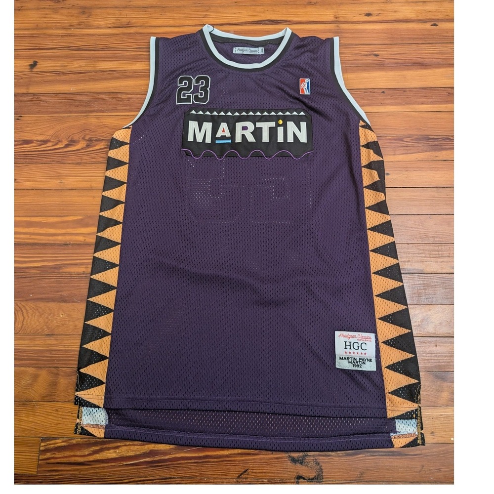Headgear Classics Martin 23 Purple Basketball Jersey Men's 4XL